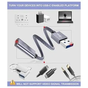 Basesailor Adaptador de cable USB C hembra a USB 3.0 macho_4