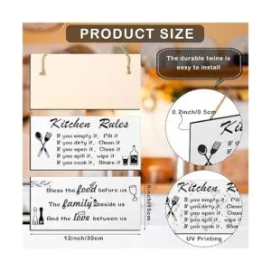 2 piezas de reglas de cocina decoración de pared moderna_2