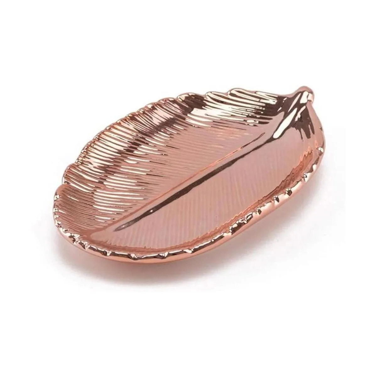 FairDeco Bandejas de cerámica galvanoplastia de hojas de_1