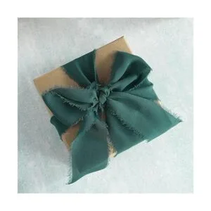 MEEDEE Cinta de gasa hecha a mano con flecos cinta de_4