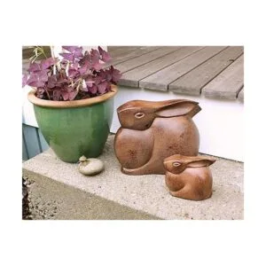 Achla Designs Moon Bunny Estatua de jardín talla S_5