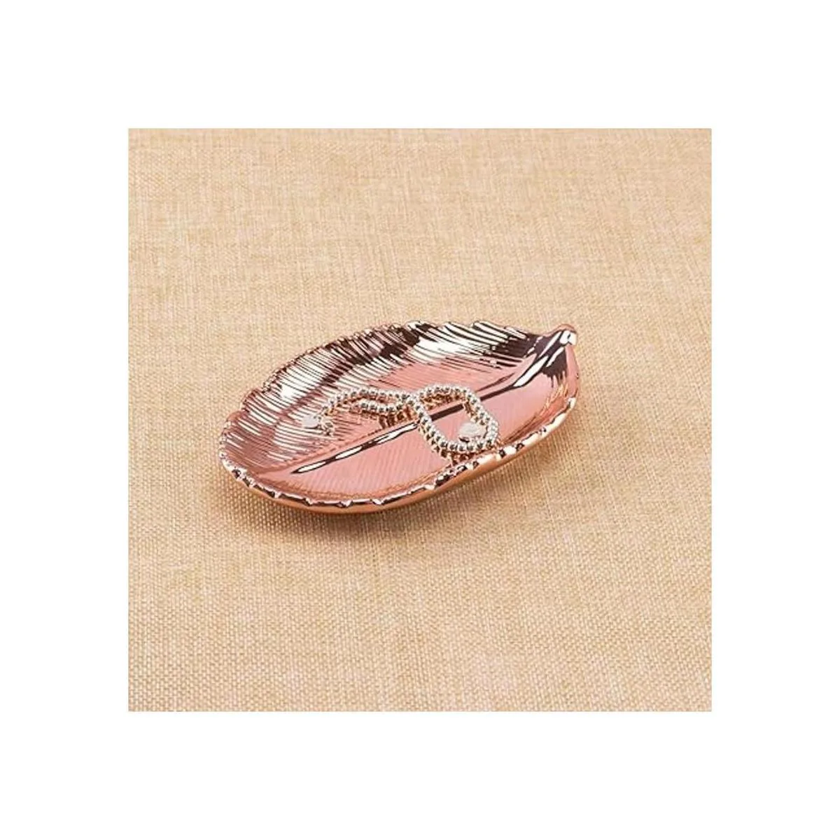 FairDeco Bandejas de cerámica galvanoplastia de hojas de_4