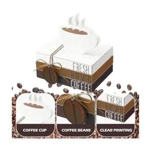 4 piezas de decoración de barra de café mini letrero de_2