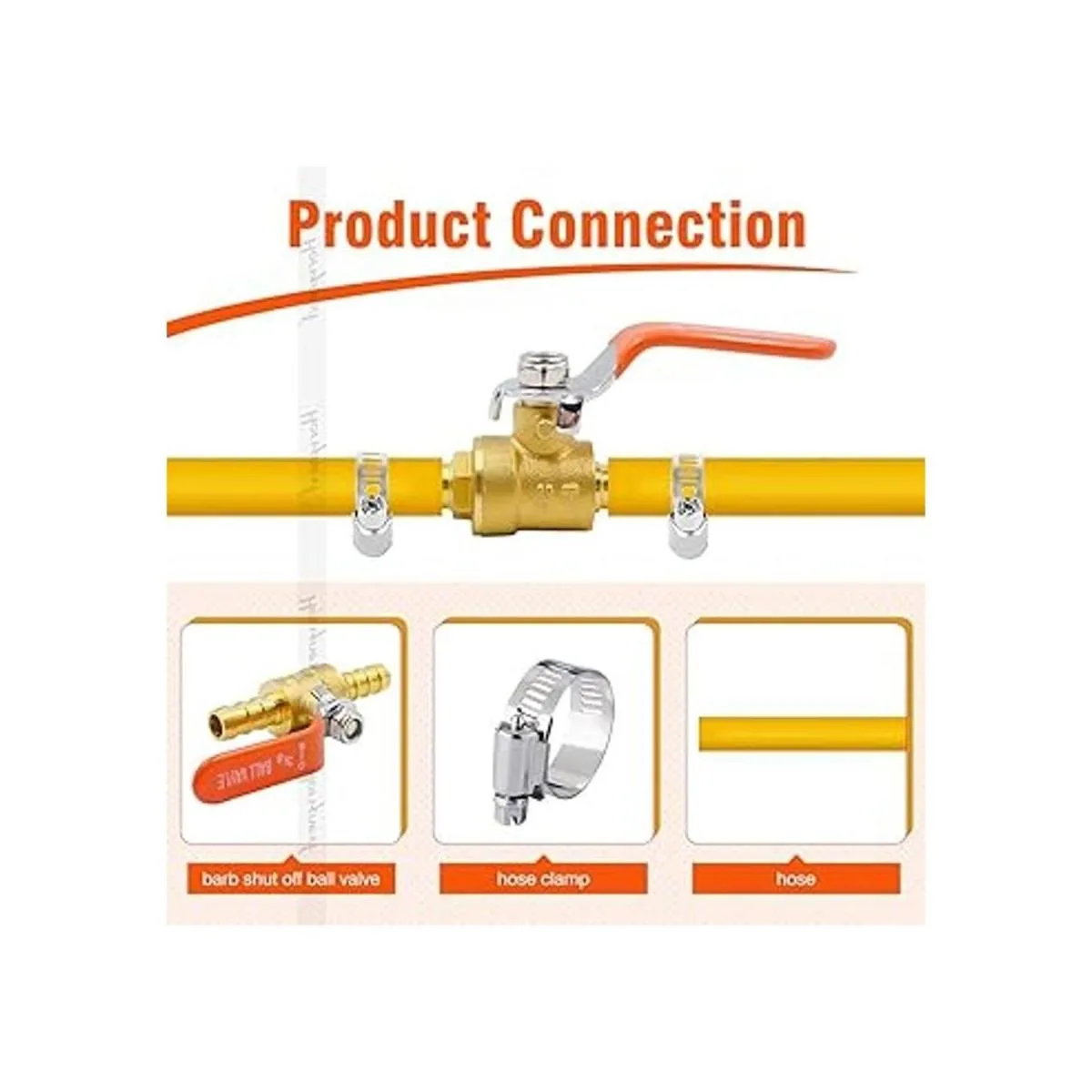 Horiznext Mini válvula de bola de aire de latón de 2 vías_3