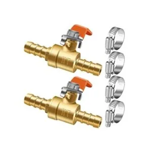 Horiznext Mini válvula de bola de aire de latón de 2 vías_1