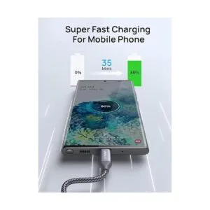 JSAUX Cable USBC a USBC de 100 W 10 pies 5 A cable de_4