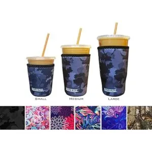 Koverz 3Pack Iced Coffee Sleeve SET OF 3 Black Camo_2