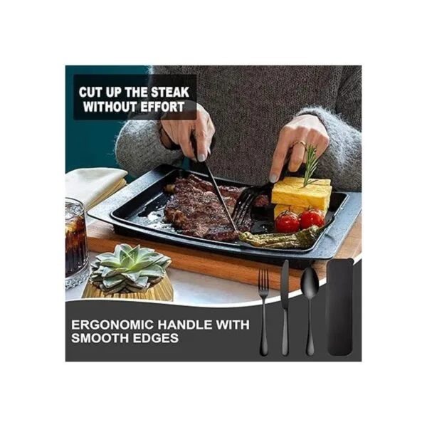 Portable Utensils Set with Case Travel 188 Stainless_5
