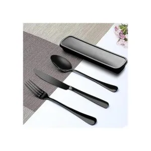Portable Utensils Set with Case Travel 188 Stainless_4