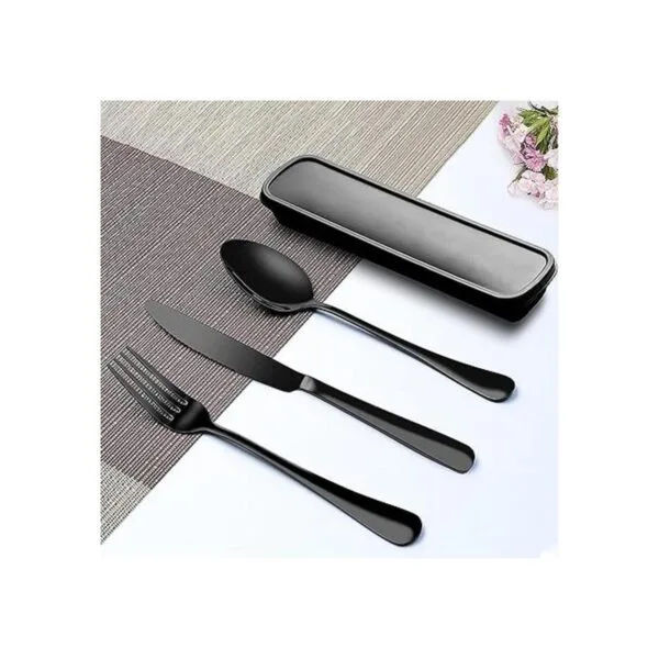Portable Utensils Set with Case Travel 188 Stainless_4