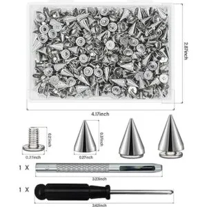 200 juegos de picos de cono de 0.374 in de metal para_2