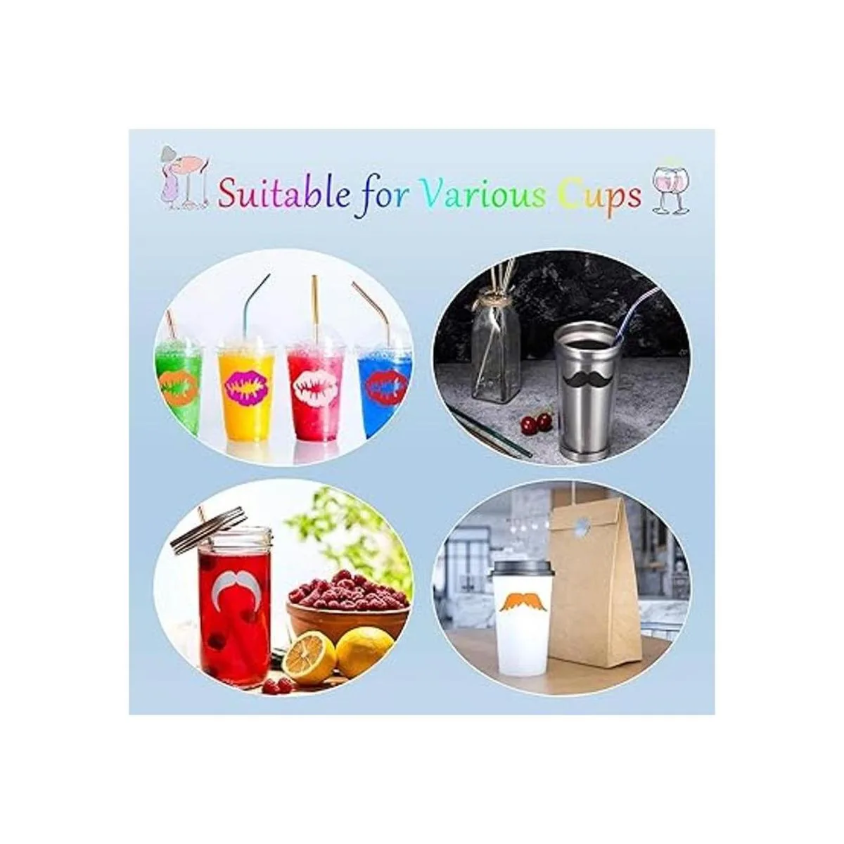 WZT 30 marcadores de silicona para bebidas de vino y copas_5