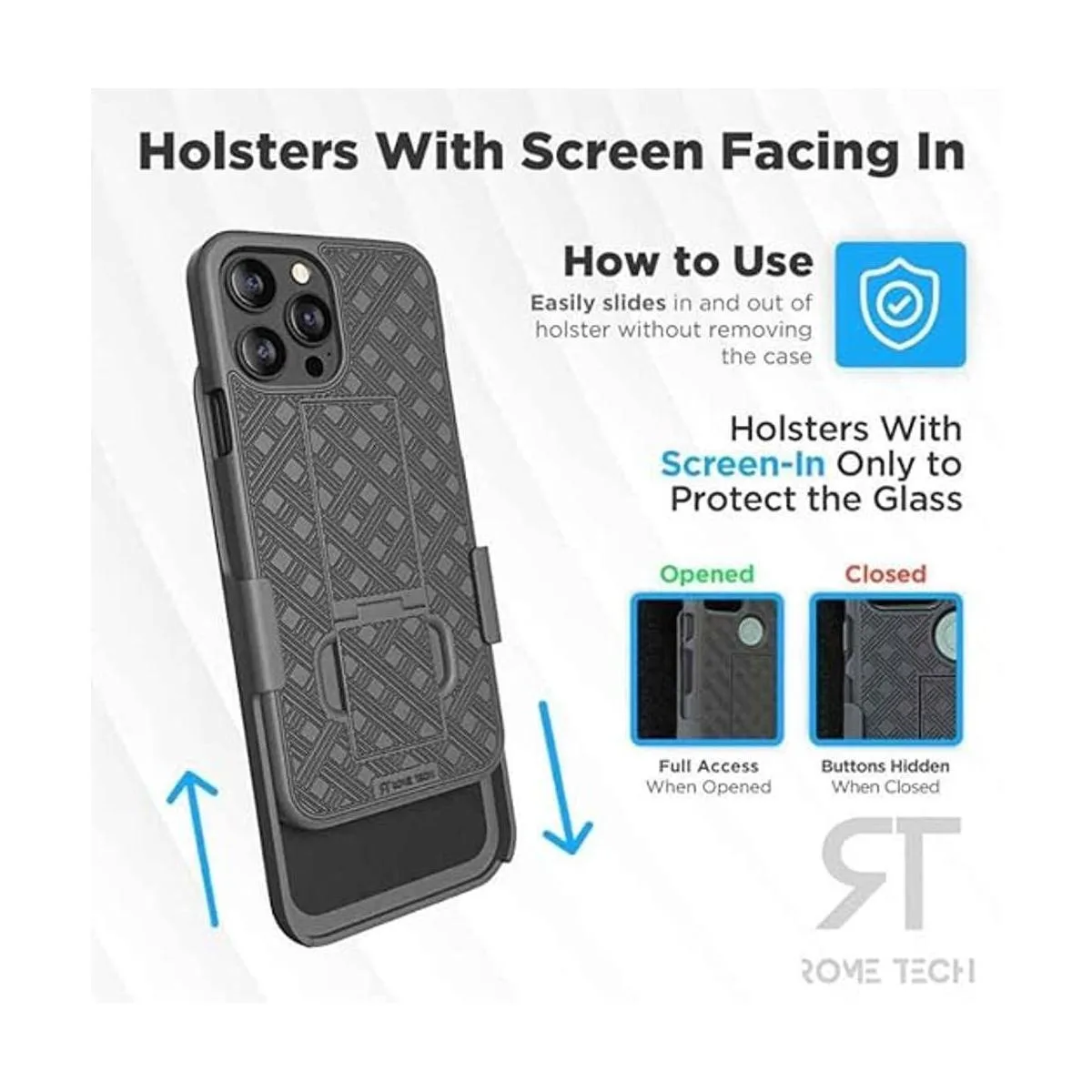 Rome Tech Funda con clip para cinturón para Apple iPhone_4