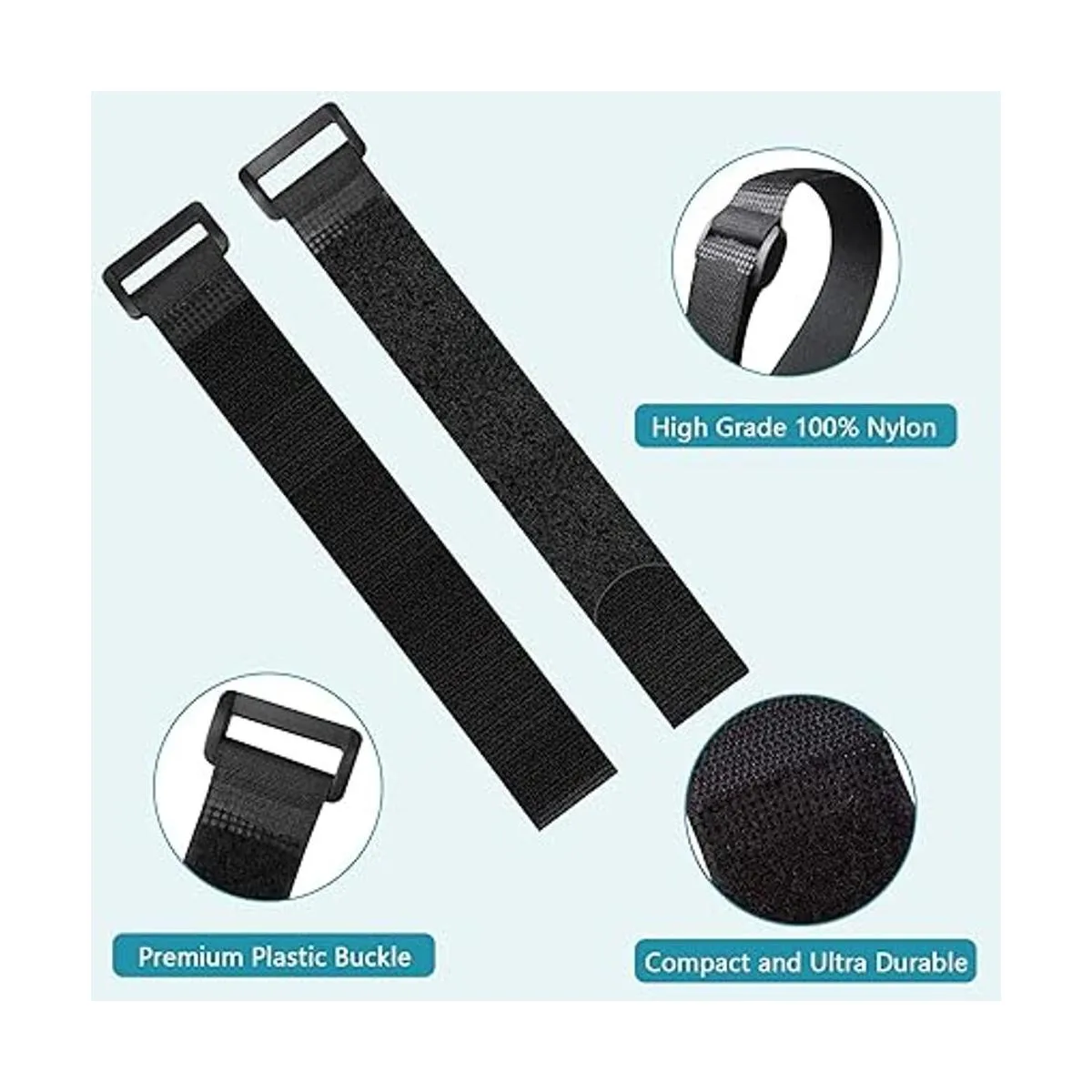 Correas de cable de fijación reutilizables paquete de 24_2