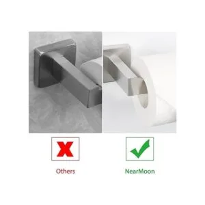 NearMoon Soporte cuadrado para papel higiénico de acero_6