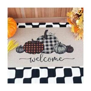 ONWAY Tapete decorativo para puerta de otoño con diseño de_5