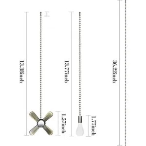 Iceyyyy Juego de cadena de ventilador de techo de bronce_3