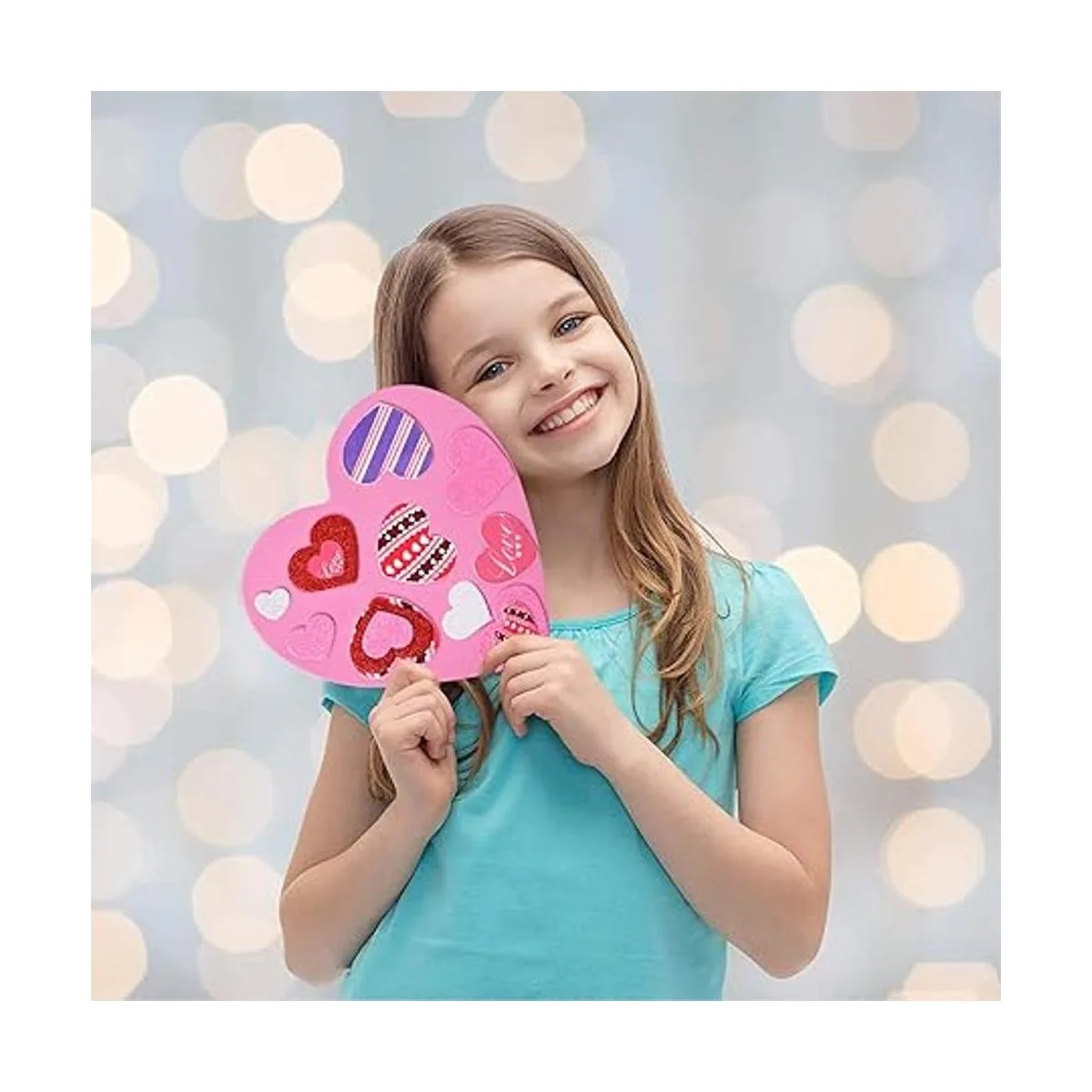 Juego de 388 calcomanías de espuma para el día de San_7