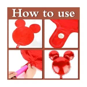 20 globos de papel de aluminio con diseño de cabeza de_4