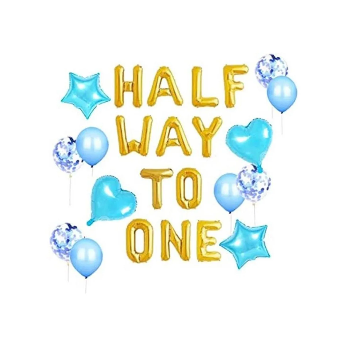 JeVenis 15 globos de medio camino a uno decoraciones de_1