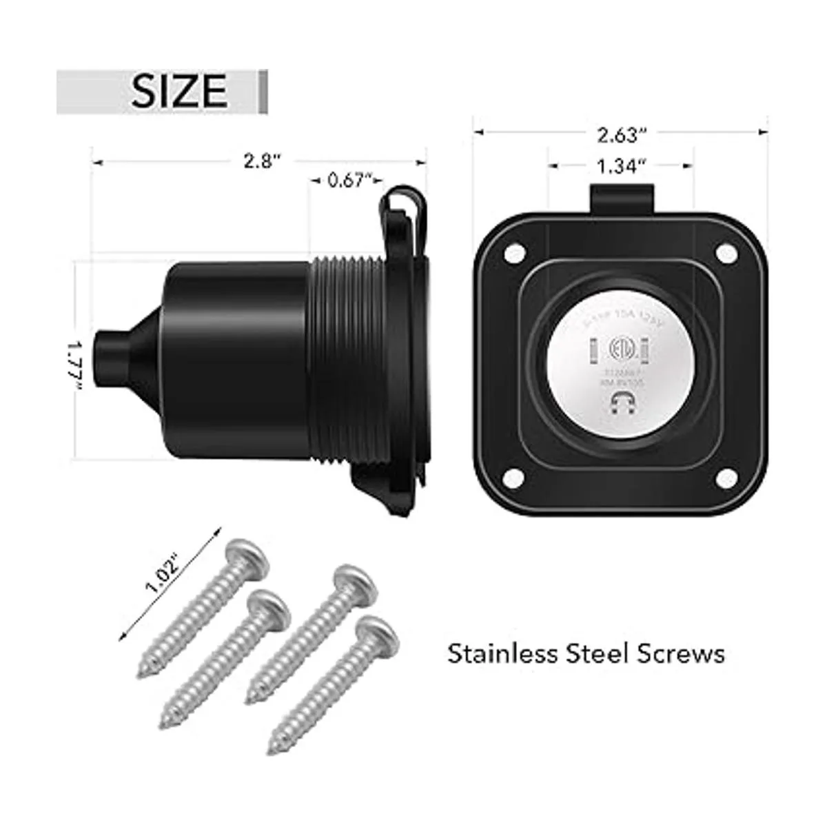 Gerguirry Entrada de alimentación Shore 15 amperios 125_2