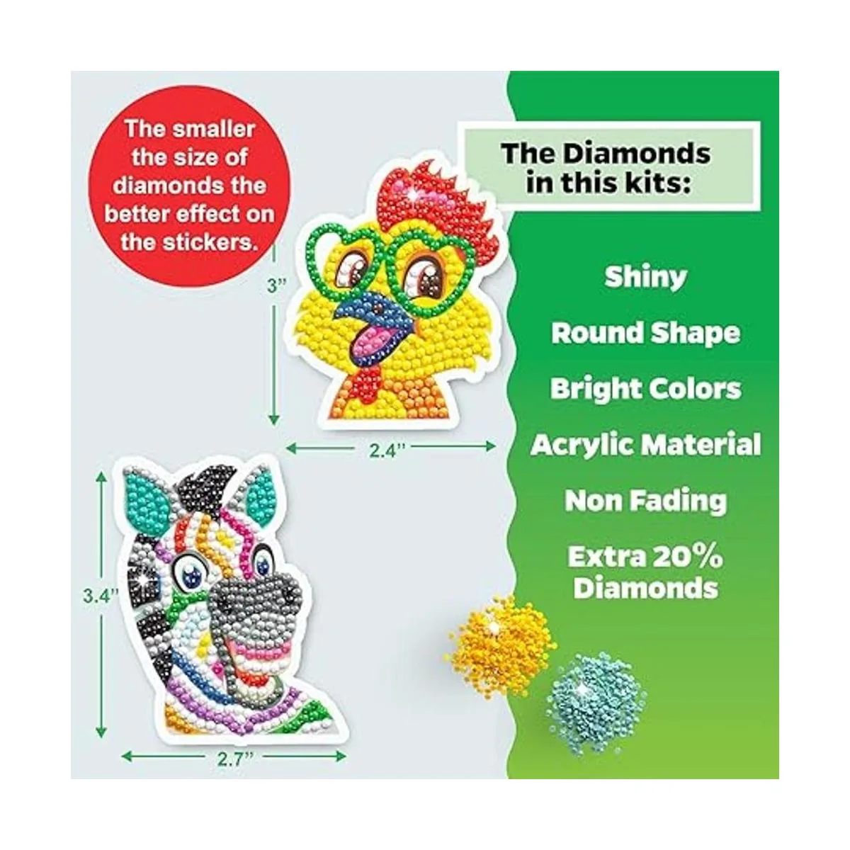 Halmolife Kits de calcomanías de pintura de diamantes 5D_5