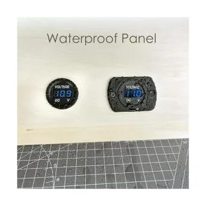 CrocSee Paquete de 2 voltímetros de coche impermeables de_3