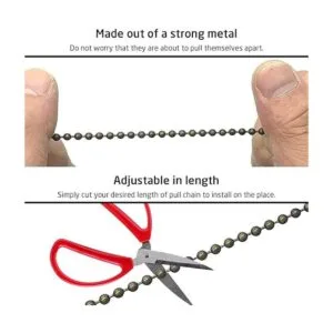 Iceyyyy Juego de cadena de ventilador de techo de bronce_4