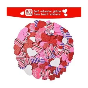 Juego de 388 calcomanías de espuma para el día de San_3