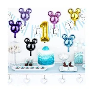 20 globos de papel de aluminio con diseño de cabeza de_6