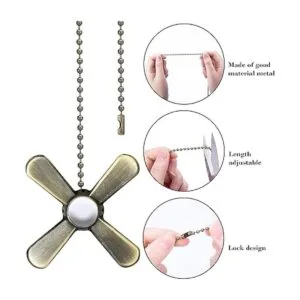 Iceyyyy Juego de cadena de ventilador de techo de bronce_2