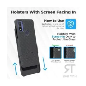 Rome Tech Funda con clip para cinturón para Moto G Power_4