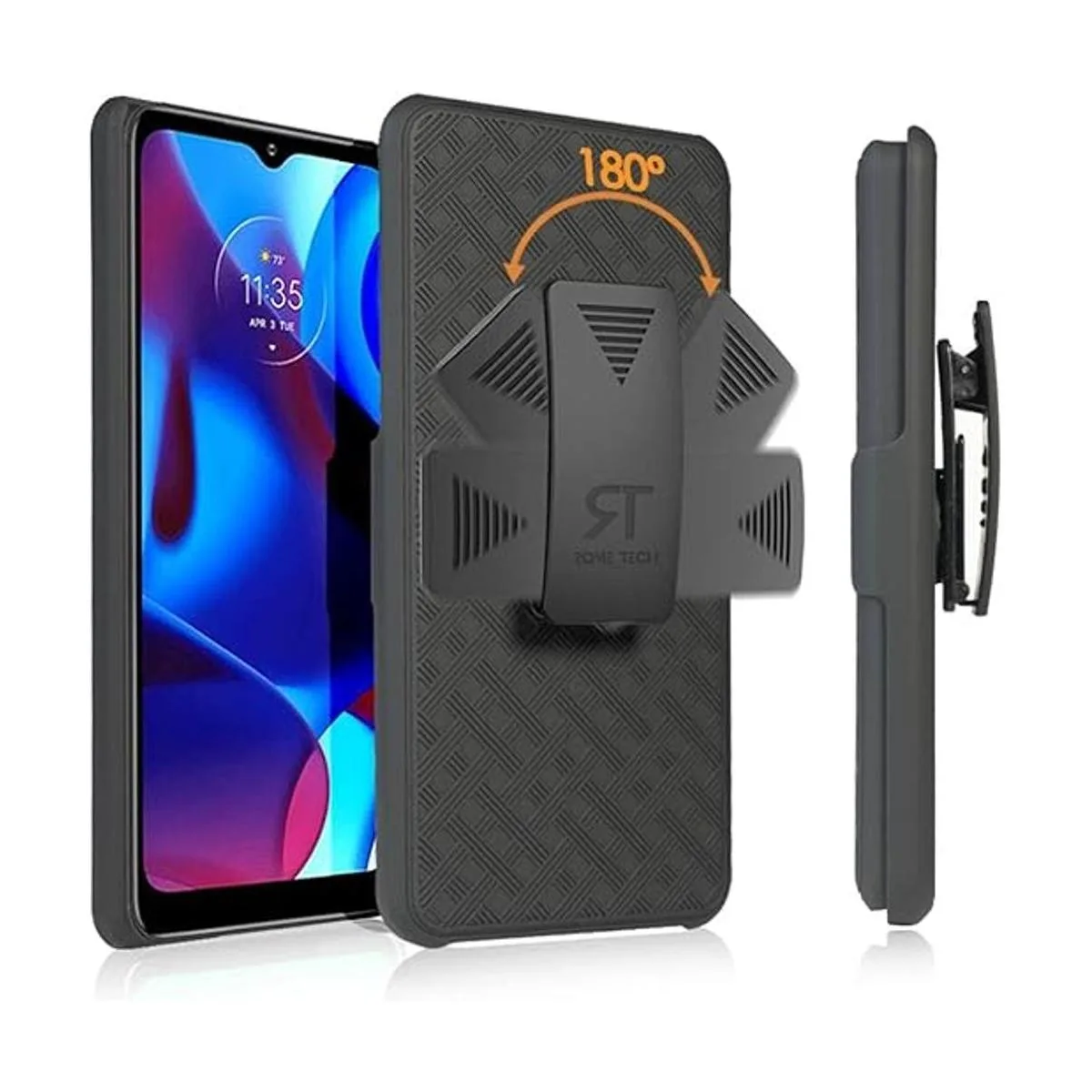 Rome Tech Funda con clip para cinturón para Moto G Power_1