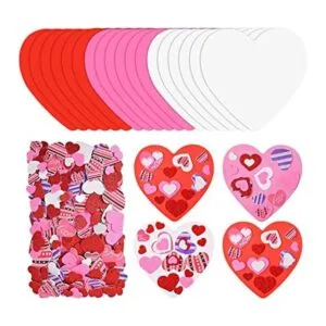 Juego de 388 calcomanías de espuma para el día de San_1