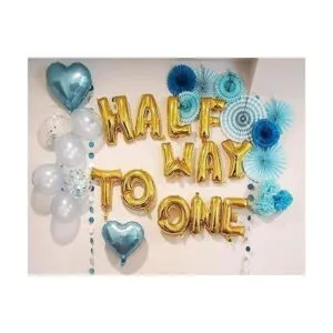 JeVenis 15 globos de medio camino a uno decoraciones de_5