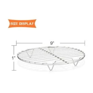 Estantes redondos de 9.0 in de acero inoxidable Efar_2