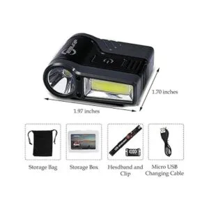 Faro de clip con sensor de movimiento recargable luz de_5