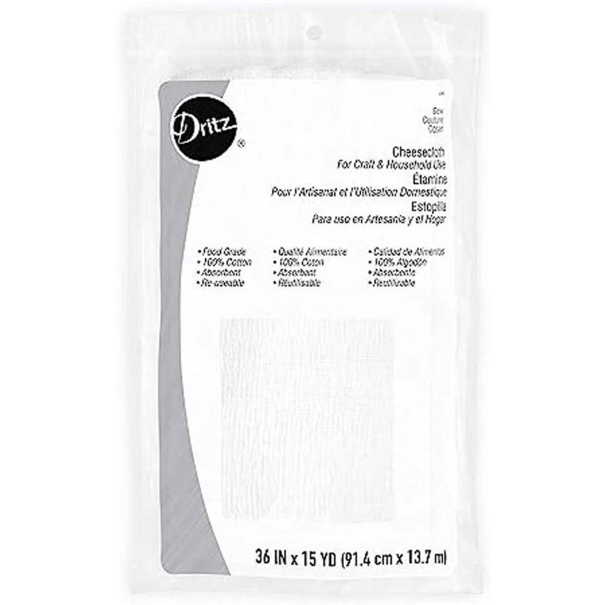 Dritz 591 Estopilla de grado alimenticio 10 36 pulgadas_1