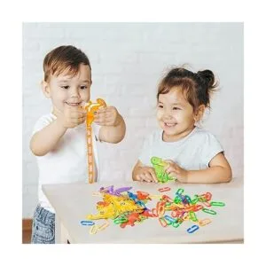 260 ganchos con clips de eslabones de cadena de plástico_4