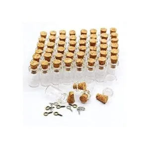 Qixivcom 60 botellas pequeñas de 0.0 fl oz botellas de_1