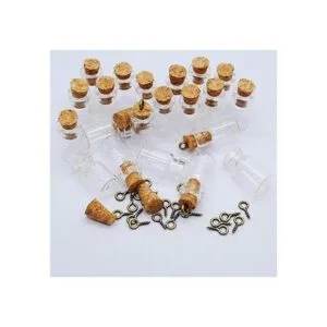 Qixivcom 60 botellas pequeñas de 0.0 fl oz botellas de_3