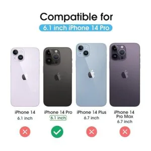 Arae Funda compatible con iPhone 14 Pro con tarjetero y_2