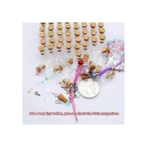 Qixivcom 60 botellas pequeñas de 0.0 fl oz botellas de_5