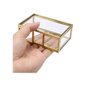 Hipiwe Caja para tarjetas de visita de cristal con tapa_6