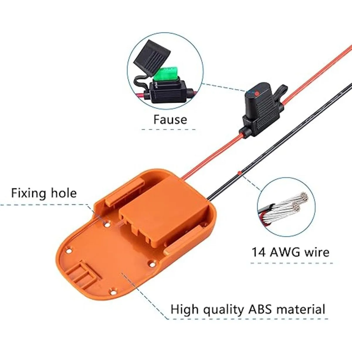 Adaptador de rueda eléctrica Ridgid AEG de 18 V Hyper_4