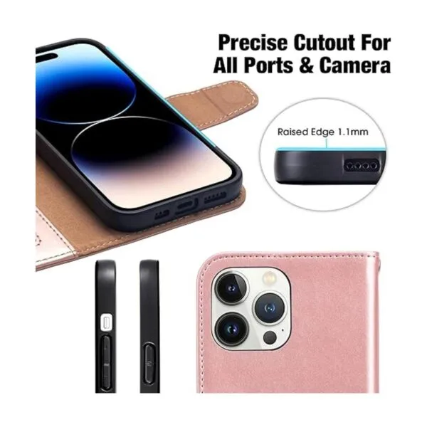 Arae Funda compatible con iPhone 14 Pro con tarjetero y_5