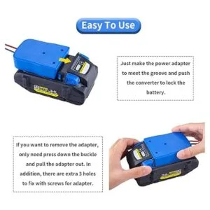 Adaptador de rueda eléctrica para batería Kobalt de 24 V_2