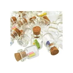 Qixivcom 60 botellas pequeñas de 0.0 fl oz botellas de_6