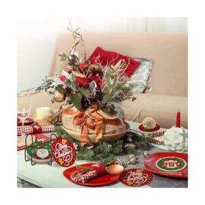 8 piezas de posavasos de pintura de diamantes de Navidad_7