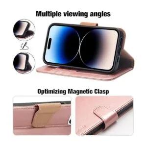 Arae Funda compatible con iPhone 14 Pro con tarjetero y_4